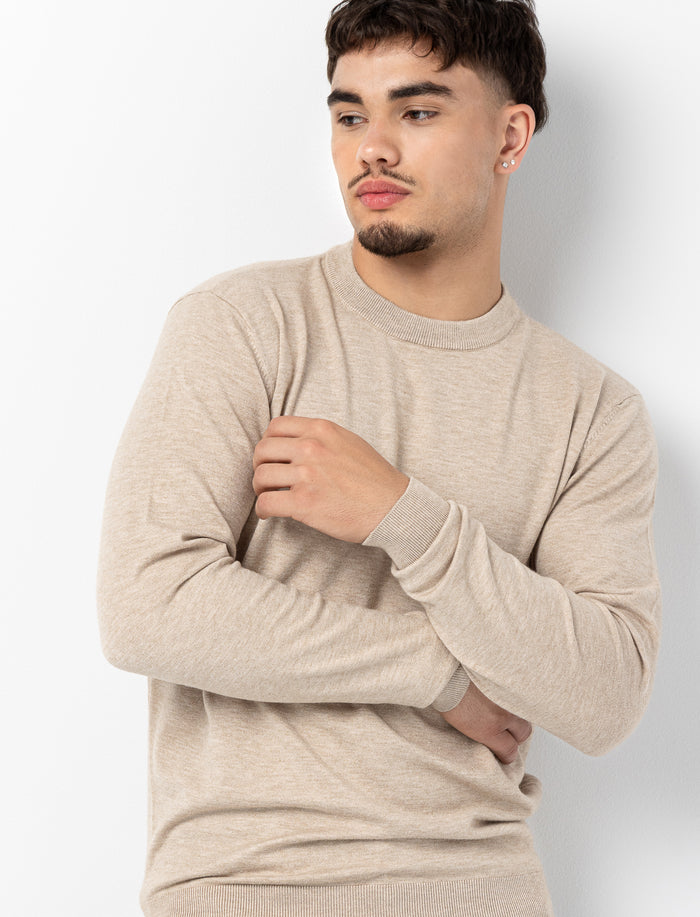Chandail en tricot léger uni pour homme