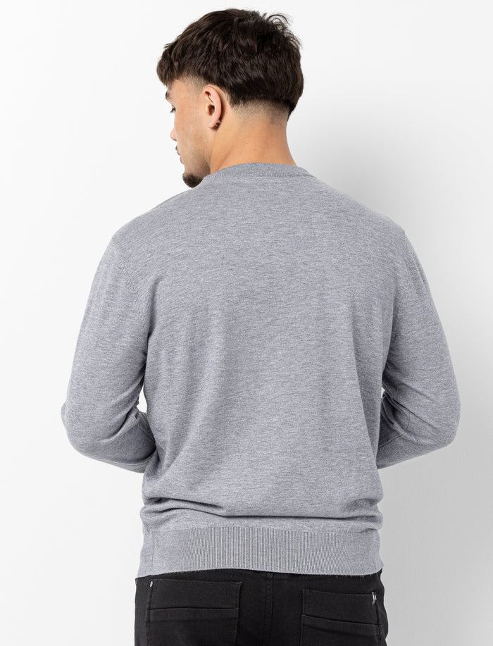 Chandail en tricot léger uni pour homme