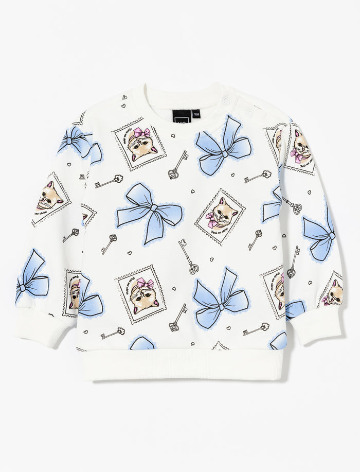 Chandail ouaté à motif - bébé fille