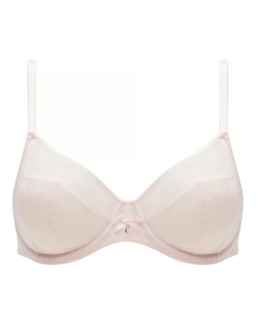 Chantelle 1571 Blushing Pink 3 Part Revele Moi Underwire Bra myselflingerie.com