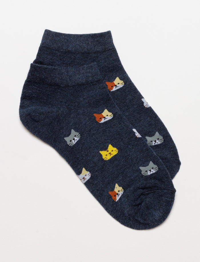 Chaussettes à la cheville à motifs