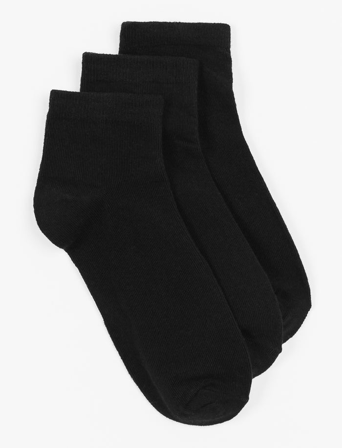 Chaussettes à la cheville unies - paquet de 3