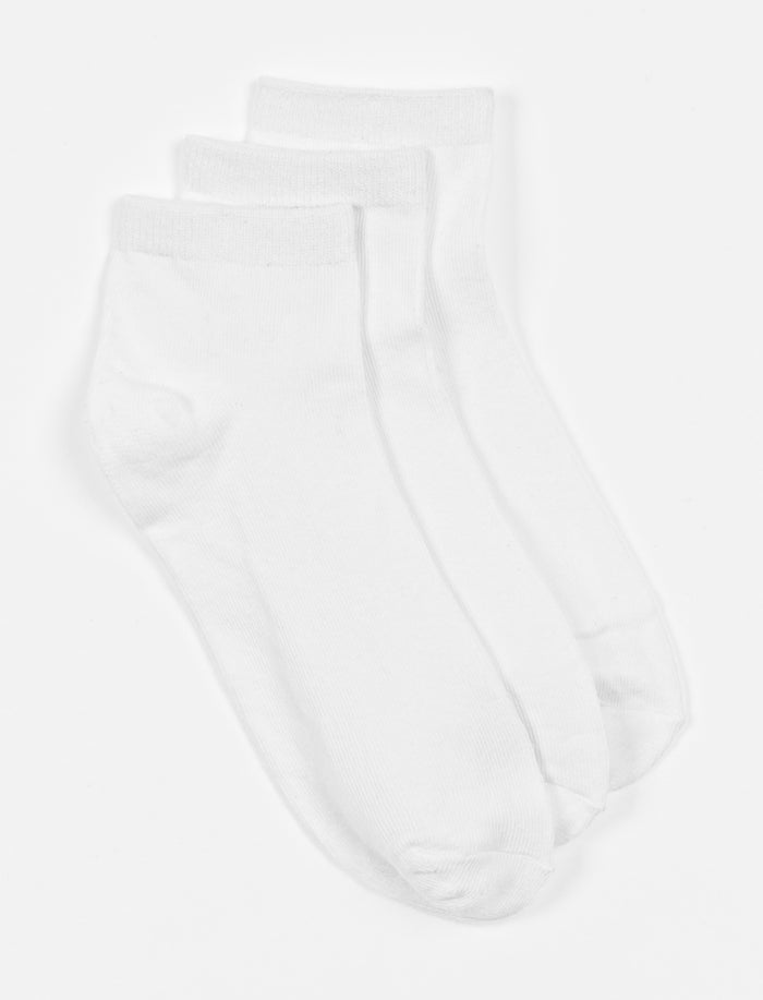 Chaussettes à la cheville unies - paquet de 3