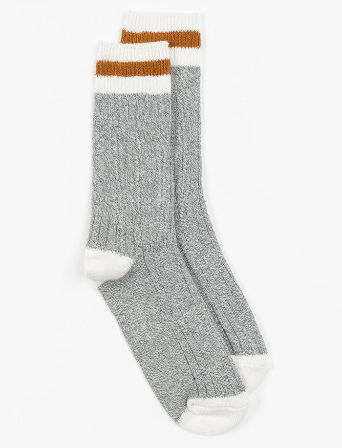 Chaussettes à rayures contrastantes