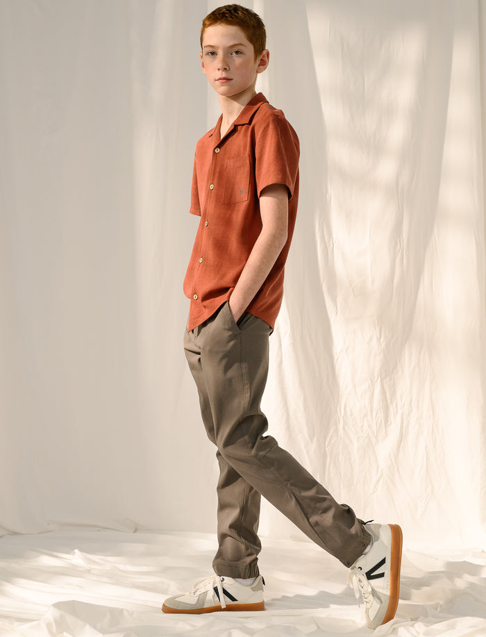 Chemise à col cubain