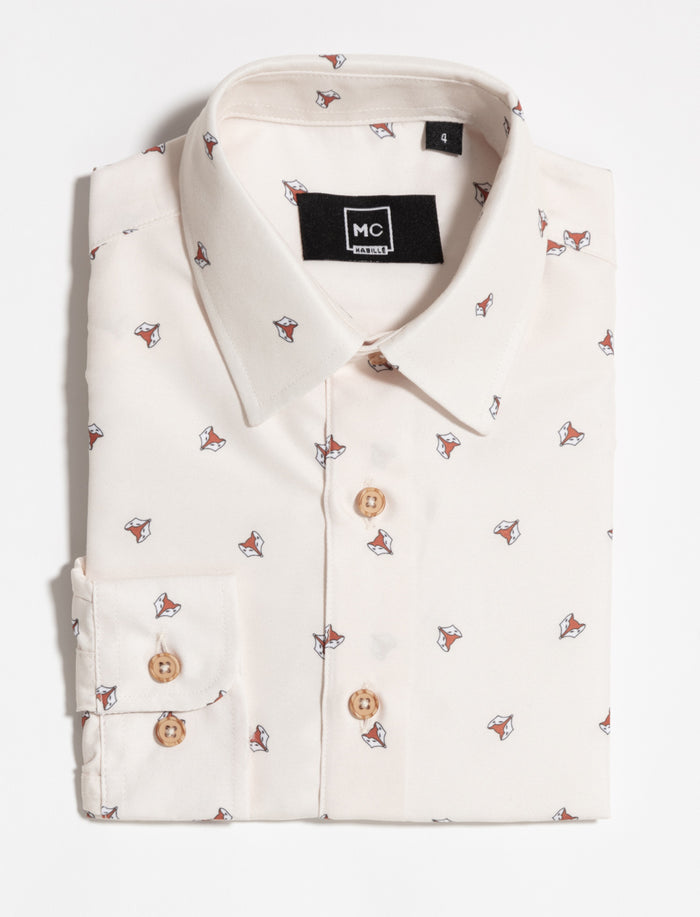 Chemise à micromotifs