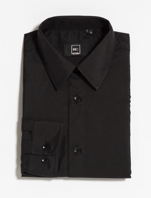 Chemise unie à manches longues