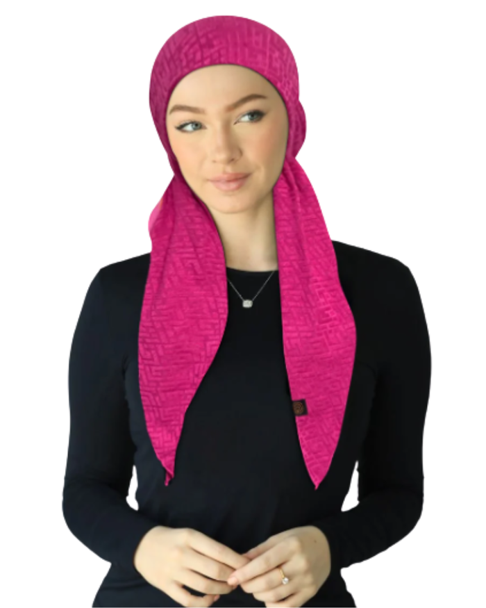 Cherie HA-DESIGNED-BY Berry Design Jersey Stretch Adjustable Pre-Tied Bandanna Myselflingerie.com