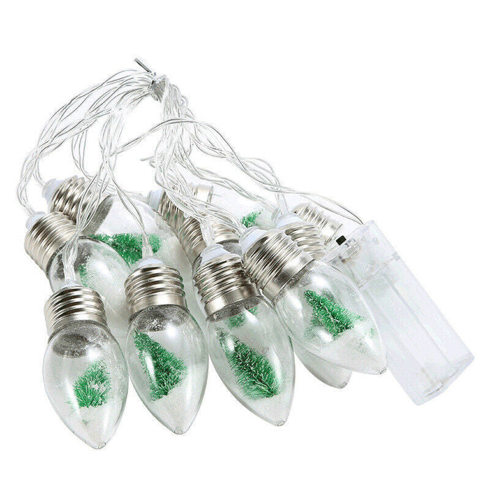 Snowflake Christmas Tree / 1 meter (6 lights) [2 battery box models]