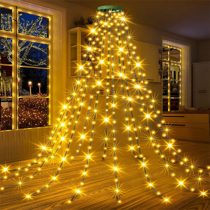 Warm Light / 1.5M/200 Lights ( (For 4-6ft Christmas Tree) / USB(With Remote Control)