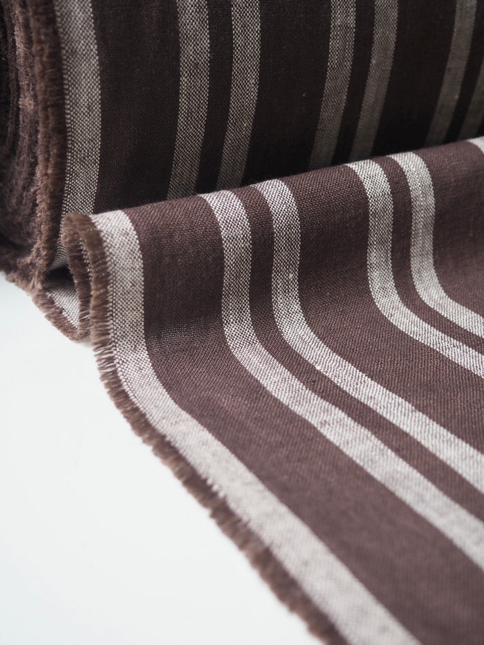Coffee Stripe Linen