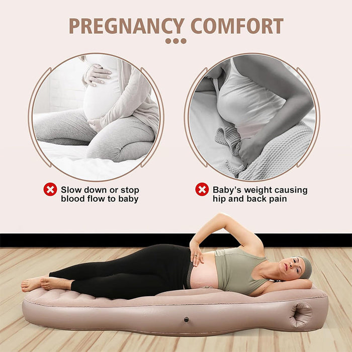 Comfortable Pregnancy Pillow for Side and Prone Sleeping