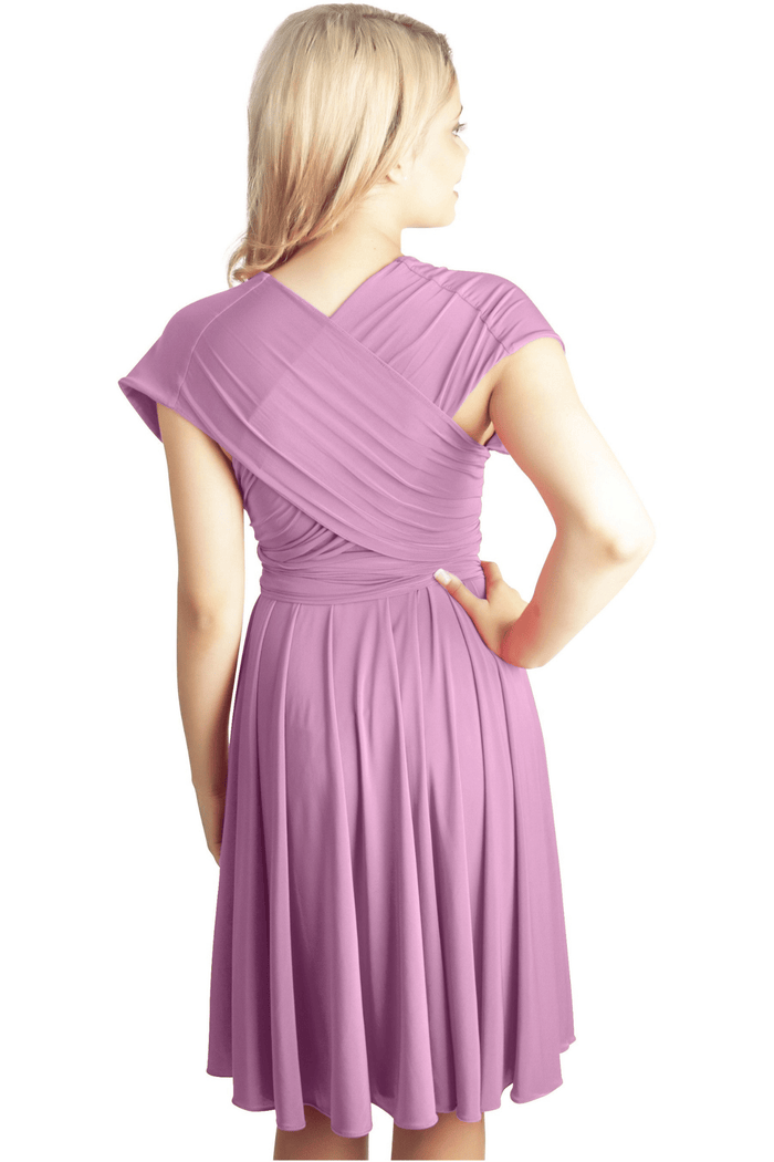 convertible dress in sea pink