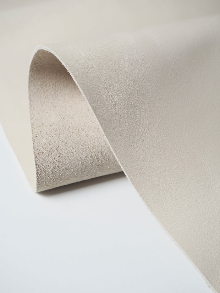 Cream Calfskin Leather