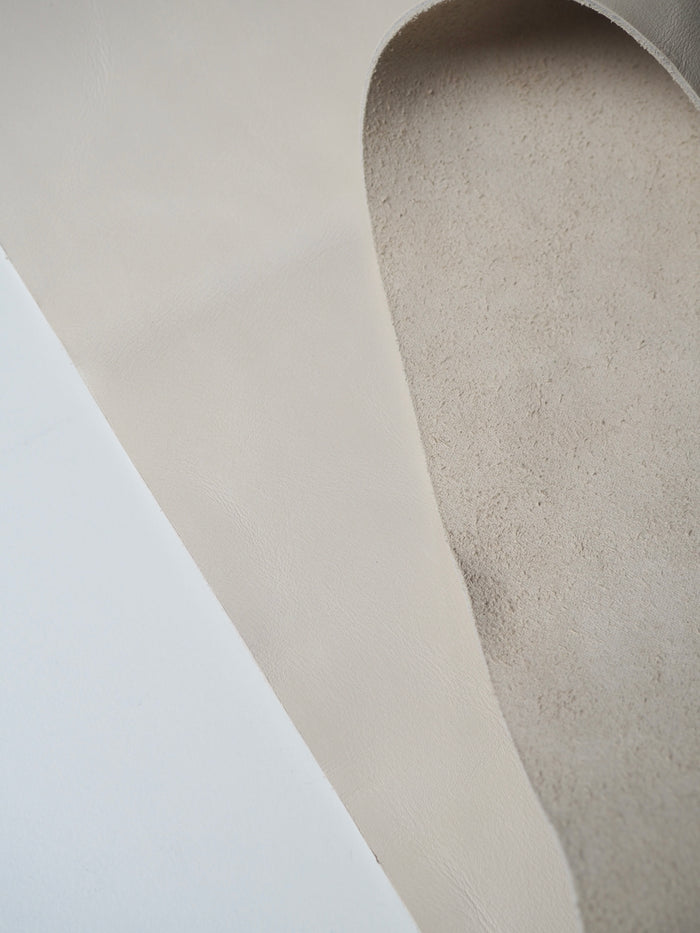 Cream Calfskin Leather