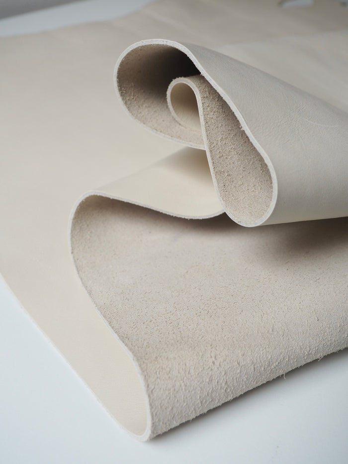 Cream Calfskin Leather
