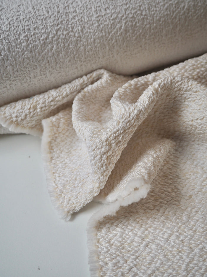 Cream + Ivory Textured Jacquard