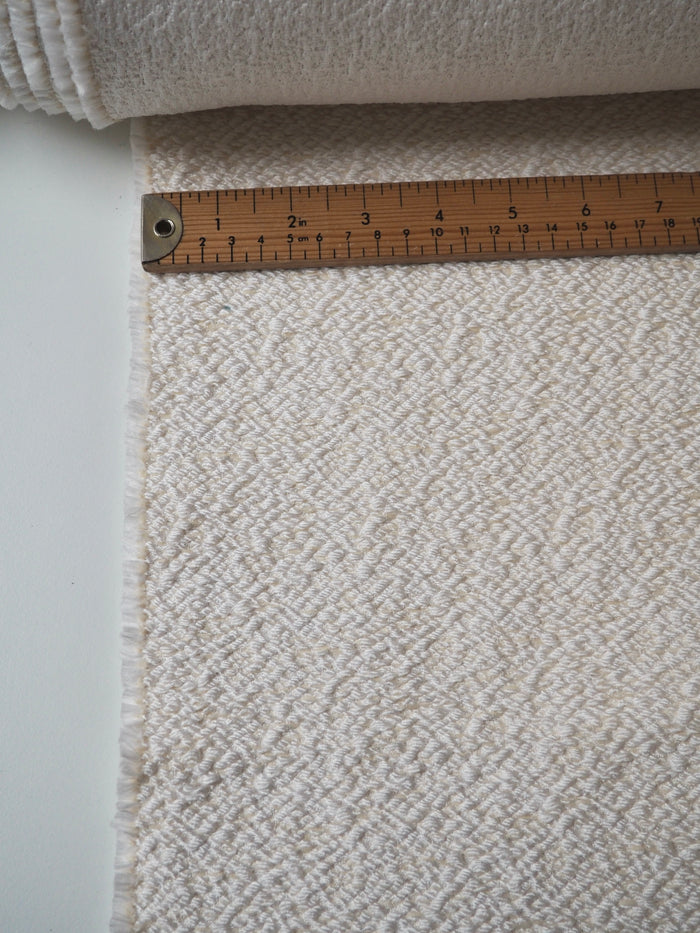 Cream + Ivory Textured Jacquard