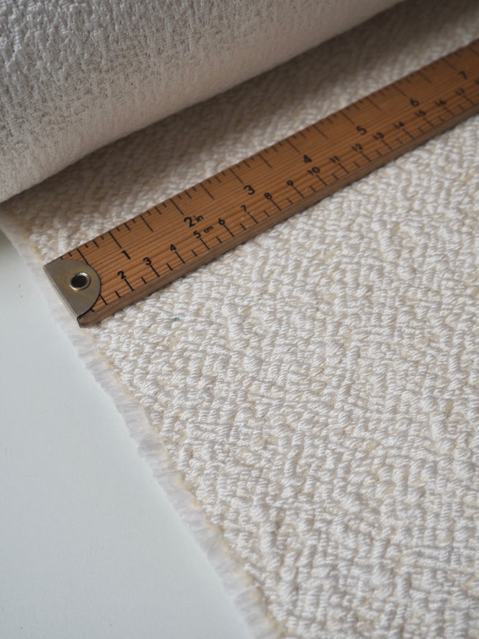Cream + Ivory Textured Jacquard