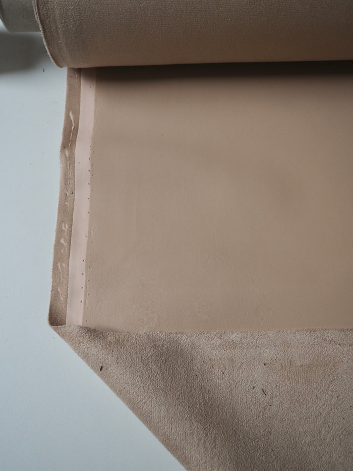 Creamy Beige Stretch Pleather