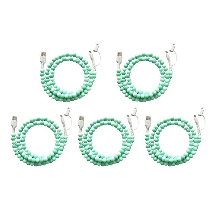Light Green + Green / 5 PCS