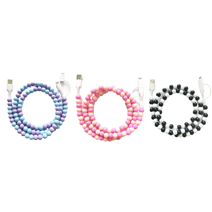 [Blue+Purple]+[Black+White]+[Light Pink+Pink] / 3 PCS