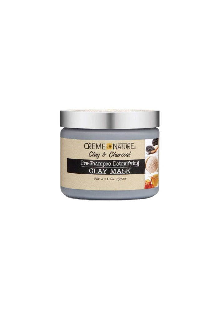 Creme of Nature Clay & Charcoal Pre-Shampoo Detoxifying Clay Mask 326 g – Diepreinigend Haarmasker