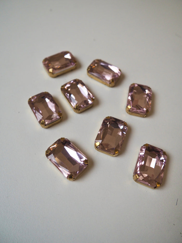 Crystal Rectangular Embellishments 25mm