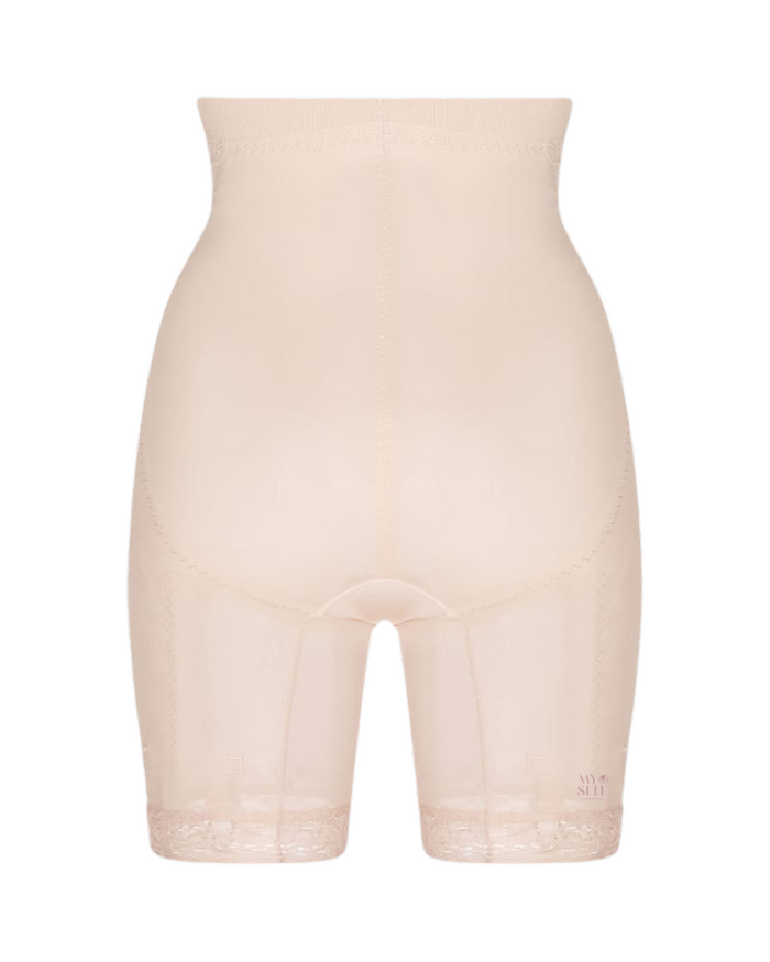 Custom Maid 682 Beige Firm Control High Waisted Panty Girdle with Legs Myselflingerie.com
