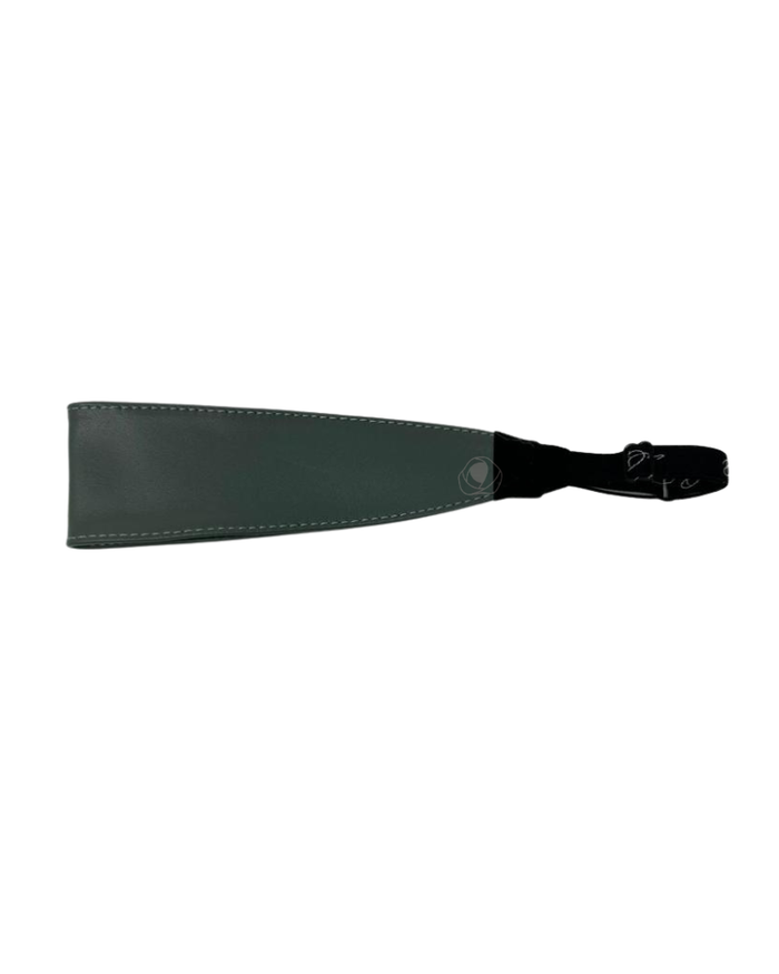 Dacee Olive Leather Adjustable Headband
