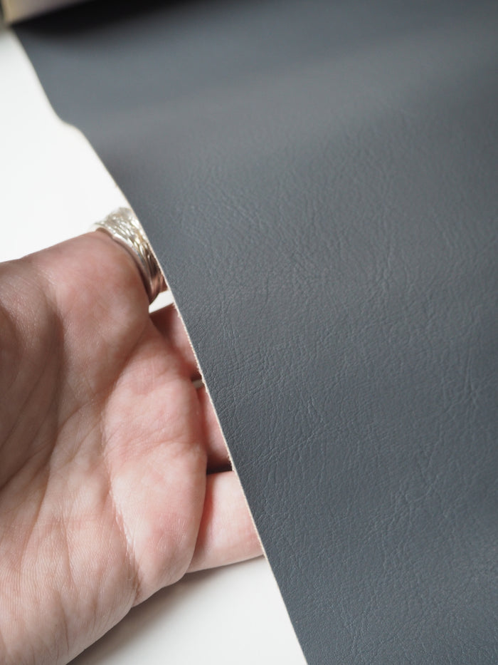 Dark Grey Pleather