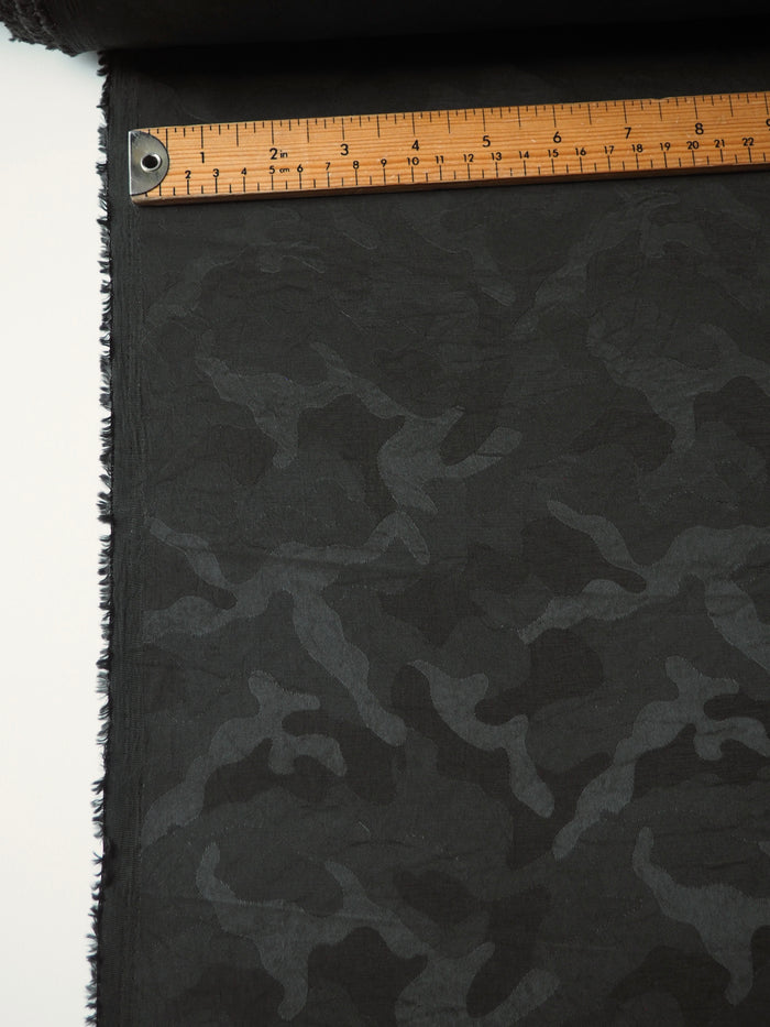 Dark Olive Camouflage Jacquard
