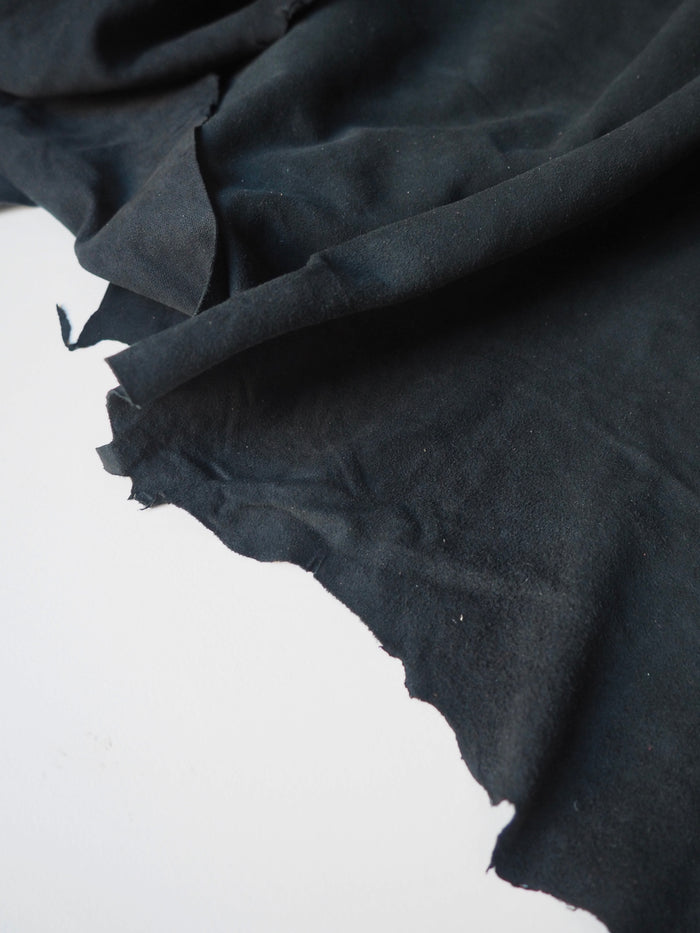 Dark Teal Suede Kidskin
