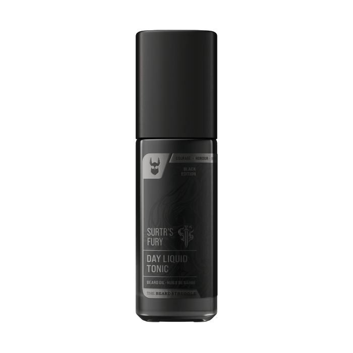 Day Liquid Beard Tonic in Surtr's Fury scent. The Beard Struggle