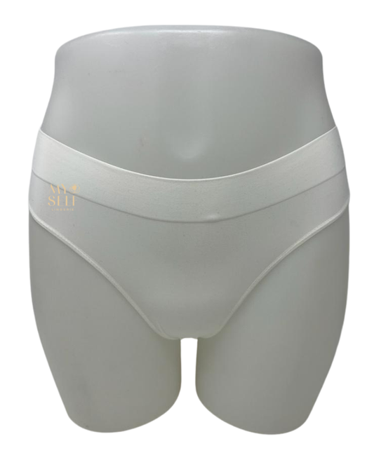 DKNY DK5017 White Poplin Seamless DKNY Modal Bikini myselflingerie.com