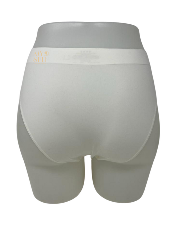 DKNY DK5017 White Poplin Seamless DKNY Modal Bikini myselflingerie.com