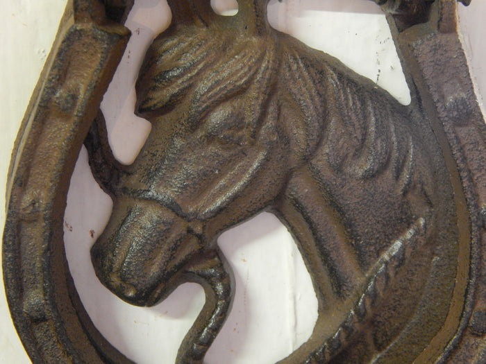 Door Knocker - Cast Iron Horse Head-Jantiques LLC.