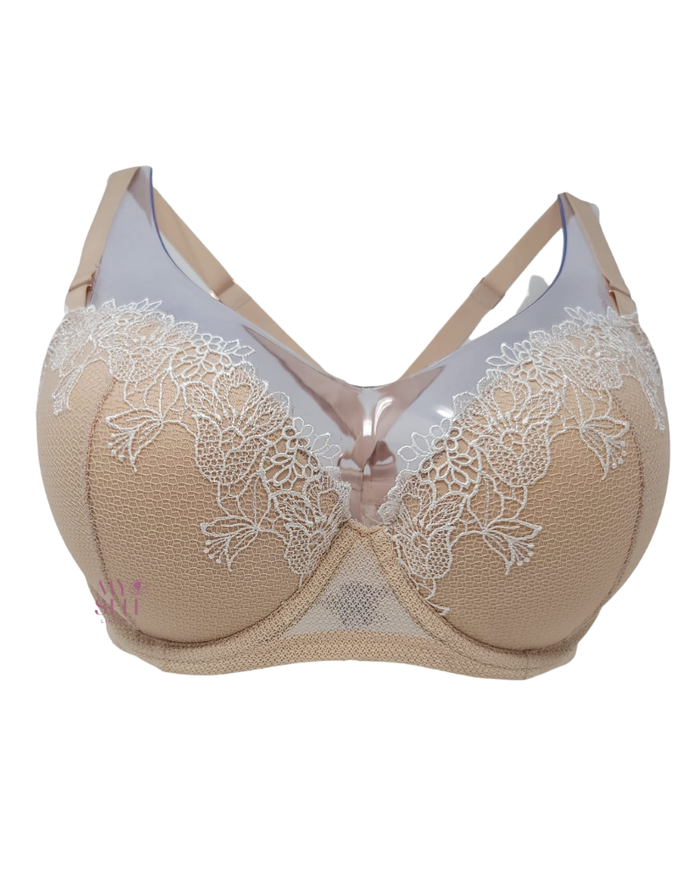 Dorina D000830 Varda Blush Lace Applique Molded Underwire Bra  myselflingerie.com