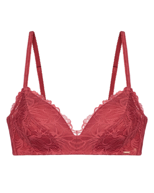 Dorina Red Raelynn Lace Molded Wire Free Bra