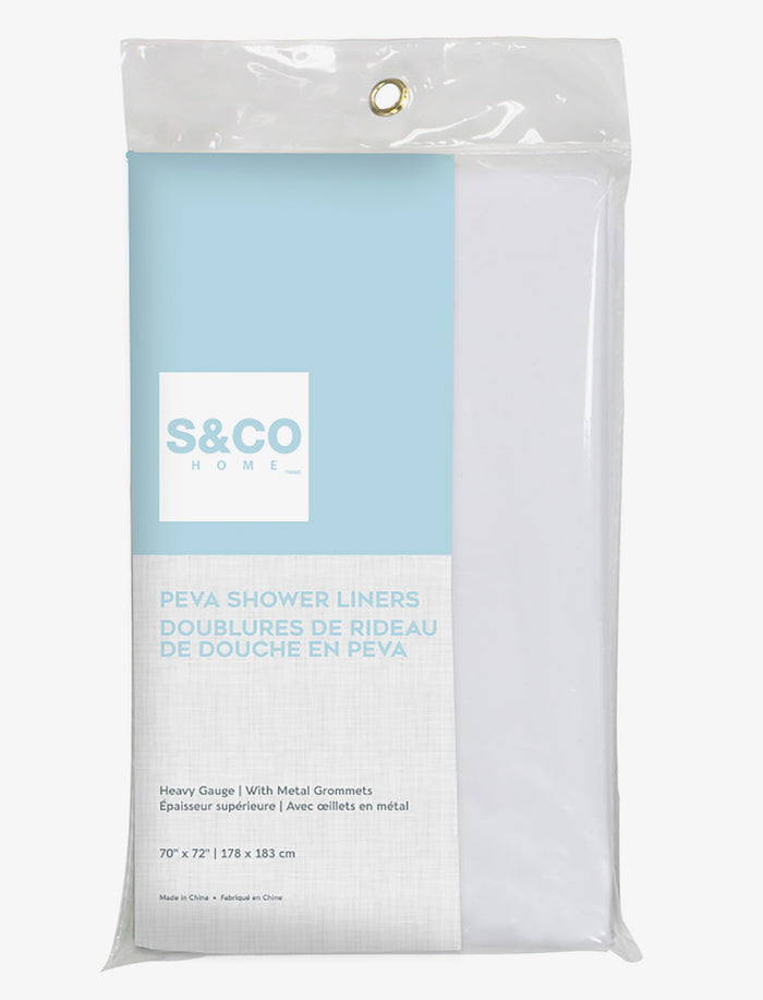 Doublure de rideau de douche en PEVA
