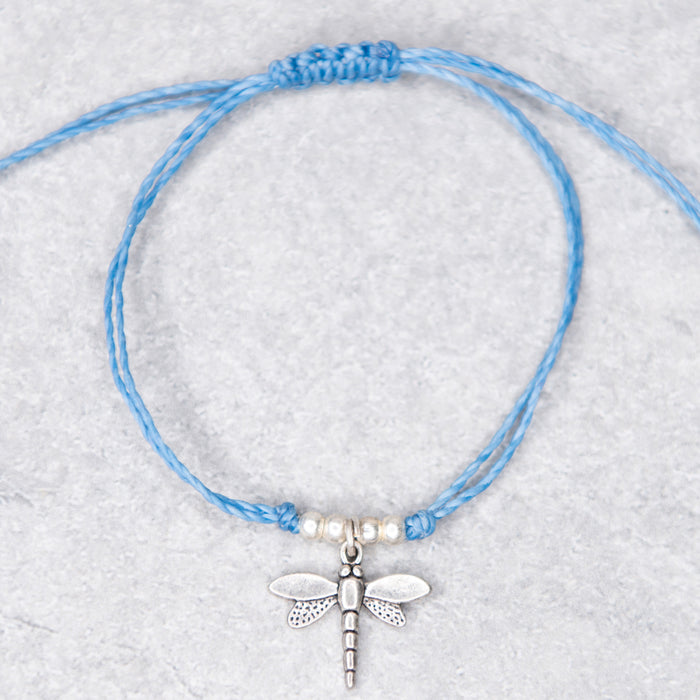 Dragonfly String Charm Bracelet