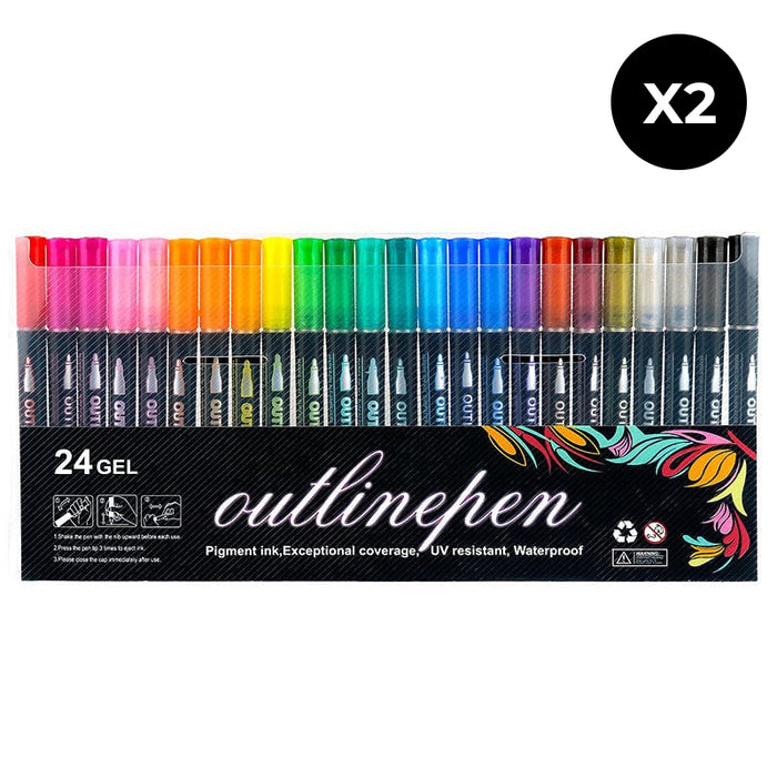 24 colors / 2 sets