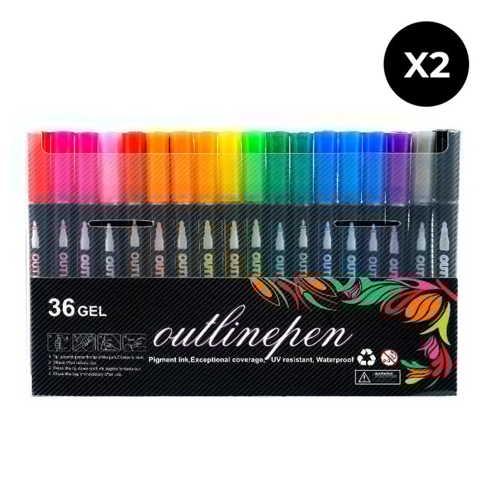 36 colors / 2 sets