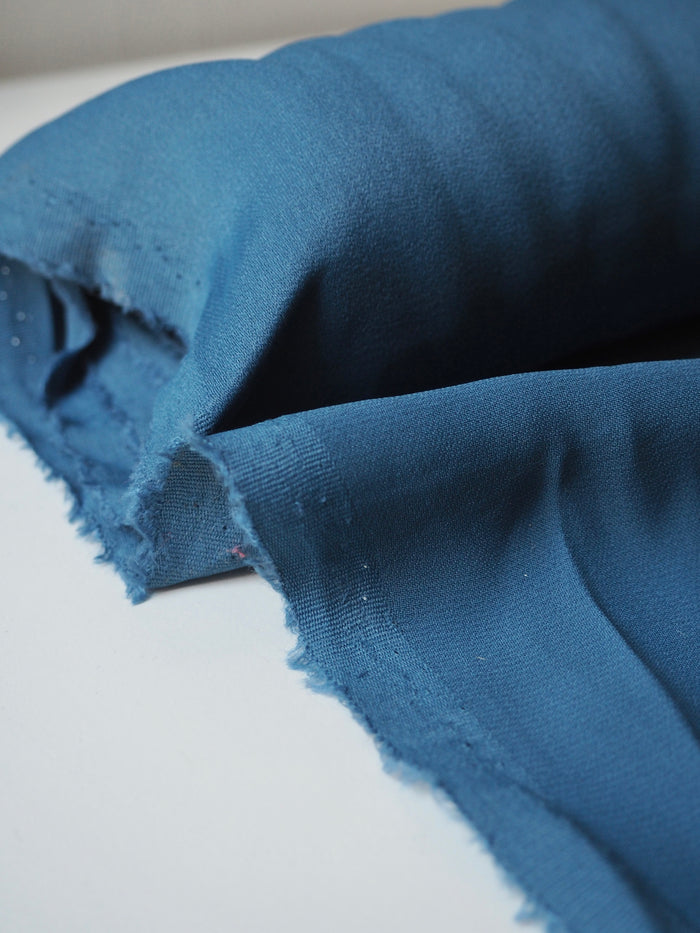 Dusk Blue Viscose Satin