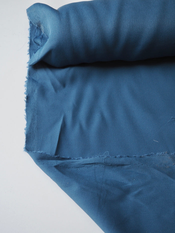 Dusk Blue Viscose Satin