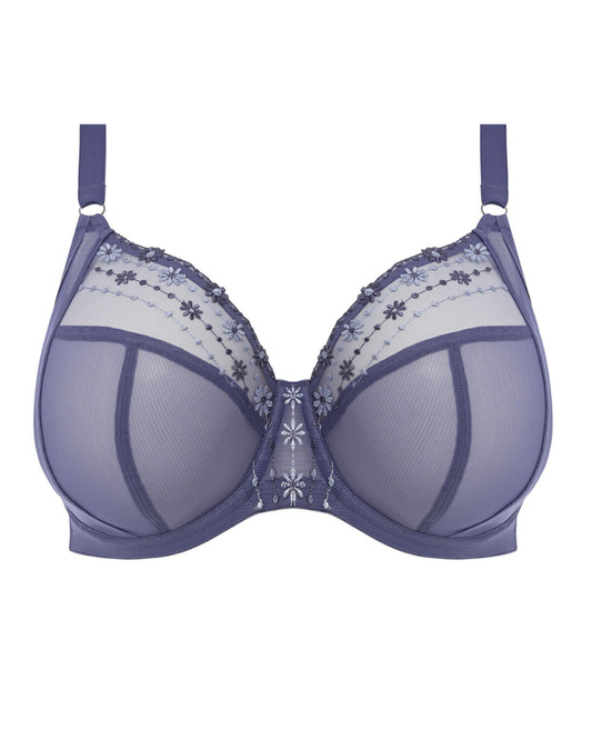 Elomi 8900 Denim Daisy Matilda Plunge Underwire Bra myselflingerie.com