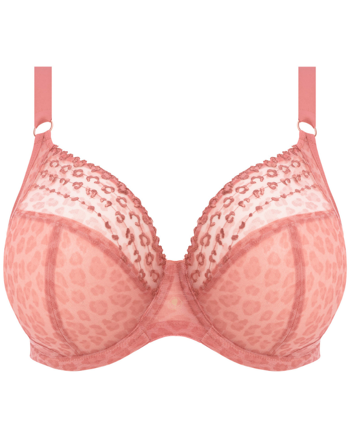 &nbsp;Elomi 8900 Rose Leopard Matilda Plunge Underwire Bra myselflingerie.com