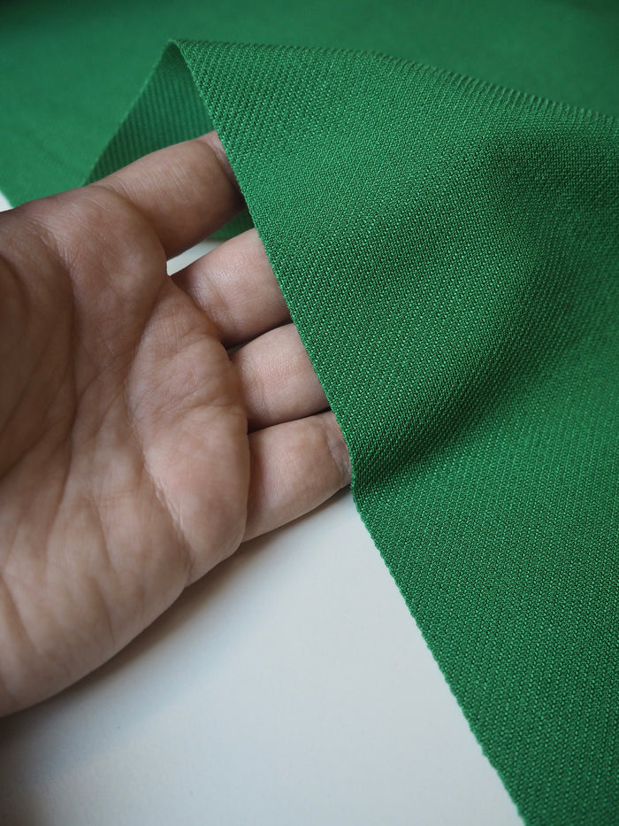 Emerald Viscose Satin Twill Jersey