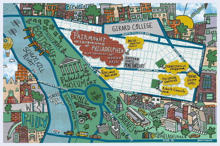 Fairmount Neighborhood Map - Ali's Wagon
