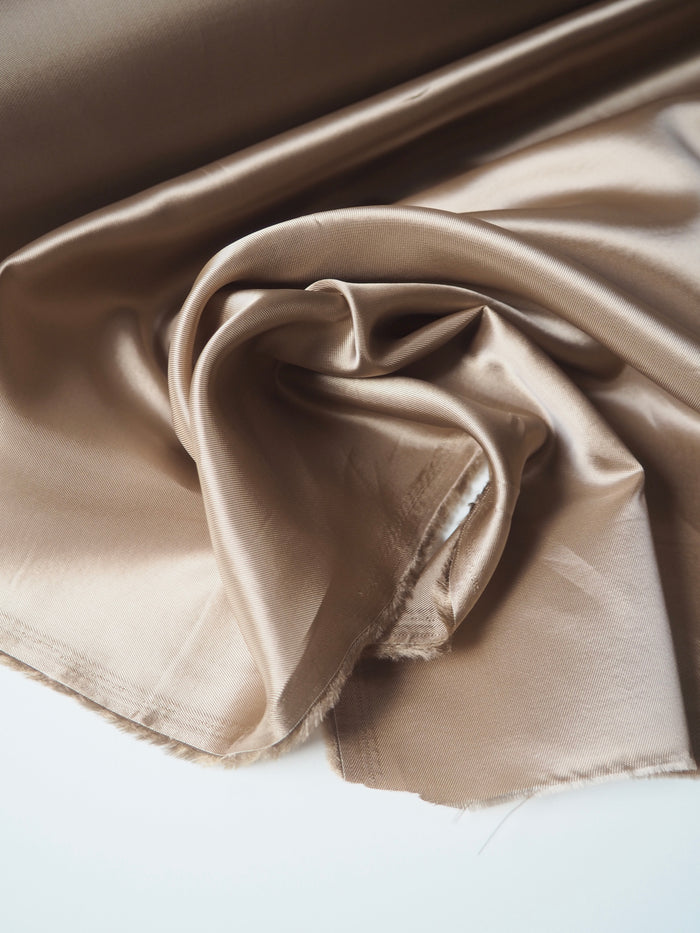 Fawn Viscose Twill Lining